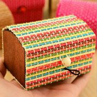 Bamboo Wood Jewelry Storage Box Fashion Ring Necklace Earrings Cosmetics Hot-selling Storage Box