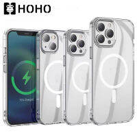 HOHO เคสเกราะกันกระแทกสำหรับ MagSafe for iPhone 15 Plus 11 12 13 14 Pro Max 12 13 Mini 15 Pro Max 15 Ultra TPU Clear Case ซองใส่โทรศัพท์เคสมือถือเคสโทรศัพท์  ปลอกเคสใสสำหรับเคสไอ