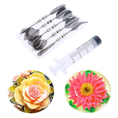 【CC】♂❁✳  Gelatin Jello Jelly Pudding Decorating Mold Needle Nozzle Tools