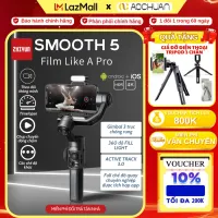 Gimbal điện thoại Zhiyun Smooth 5/ Smooth 5 combo kèm tripod - Tay cầm chống rung cho điện thoại 3 trục, hỗ trợ quay phim chuyên nghiệp, pin cao 25 tiếng sử dụng, tích hợp full chế độ quay, có App tích hợp