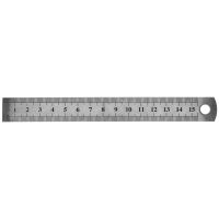 15cm 6 Inch Stainless Metal Ruler Measuring Tool