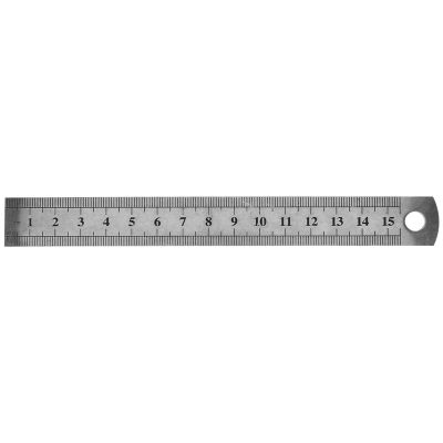 15cm 6 Inch Stainless Metal Ruler Measuring Tool