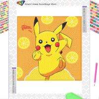 【LZ】 Stitch Pokemon Hello Kitty Diamond Painting Cartoon Full Diamond Handmade Childrens Popular Handmade Stick-on Crystals DIY Toys