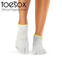 [Fall 2023] ToeSox Grip Full Toe Low Rise Tec ถุงเท้ากันลื่น ปิดนิ้วเท้า พิลาทิส รุ่น Low Rise Tec