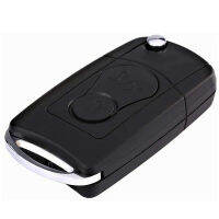 สำหรับ Ssangyong Actyon Kyron Rexton Flip Remote Car Key Shell Case 2ปุ่มรถอุปกรณ์เสริม,สีดำ