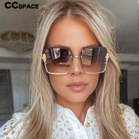 【CC】∋❍✱  53568 Half Frame Luxury Brand Sunglasses Fashion Shades UV400 Glasses