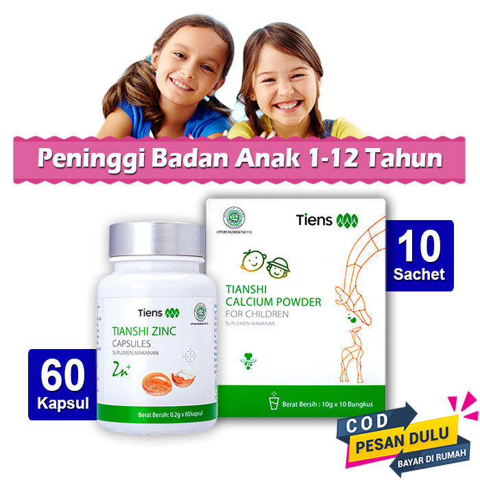 Tianshi Calcium for Children + Tianshi Zinc Capsules Paket Hemat untuk