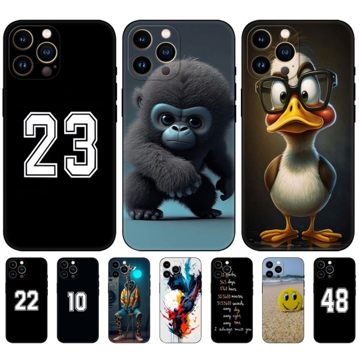 case-for-tcl-408-case-back-phone-cover-protective-soft-silicone-black-tpu-lucky-funda