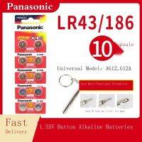 ของใหม่-ออริจินัล✖Panasonic แบตเตอรี่ปุ่ม LR43 186 AG12 D186A 301 1.5V 386 V12GA Watch Electronics