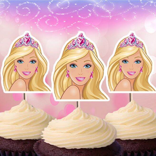 Barbie theme Cupcake topper 24pcs Lazada PH
