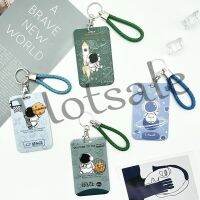 【hot sale】 ☽▩✽ B11 YoYo Lanyard Cute Cartoon Space Man Card Holder Accessories Ins