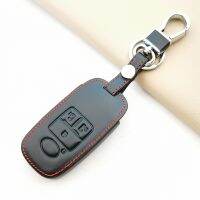 ◈ Leather Car Key Case Cover Shield Fob For Daihatsu Rocky Tanto For Toyota Raize 2020 4 Buttons Smart Remote Control Protector