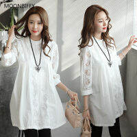 Maternity Clothes 2022 New Summer Fashion Lace Stitching Loose Dress Women Clothes For Pregnancy Clothing