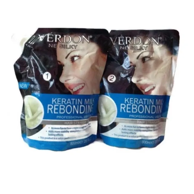 verdon ne silky keratin milk rebonding 800mk x2 Lazada PH