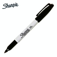 Sharpie ปากกาเคมี ปากกา Permanent ชาร์ปี้ Fine 1.0mm - สีดำ