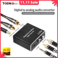 TODN Convertidor De Audio Digital A Analógico, Amplificador Óptico RCA Coaxial A L/R, Adaptador