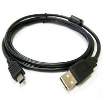 สาย USB 2.0 to mini USB 5 Pin สำหรับชาร์จและซิงค์ สายยาว 1.5 เมตร (สีดำ)