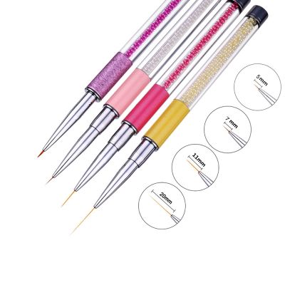 Nail Brush Line Painting Acrylic Pen Gel Drawing Manicure Tool Lengths 5mm 7mm 11mm 20mm Nail Accessories Tools