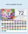 Thai ONLY 160/120/72/48 สีมืออาชีพสีน้ำมันดินสอชุดศิลปินภาพวาดร่างไม้ดินสอสีโรงเรียนอุปกรณ์ศิลปะ. 