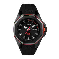 Timex TW2V57300 UFC PRO นาฬิกาข้อมือผู้ชาย สายซิลิโคน Black/Red