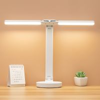 LED Desk Lamp 3 Levels Dimmable Touch Night Light USB Rechargeable Eye Protection Foldable Table Lamp For Bedroom Bedside Readin