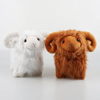 Cross-border Highland Woolly Ram Sheep Highland Sheep Kids Toy Doll Ornaments Collection|ข้ามพรมแดนไฮแลนด์ขนแกะแกะไฮแลนด์แกะเด็กของเล่นตุ๊กตาเครื่องประดับคอลเลกชัน