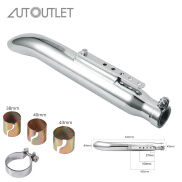 AUTOUTLET Bộ Giảm Thanh Ống Xả Xe Máy Thông Dụng 38 40 43Mm Bộ Giảm Thanh