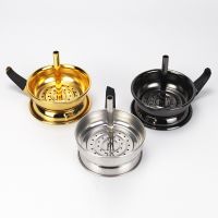 【CC】❧✓❀  Metal Hookah Holder With Handle for Narguile Shisha Sheesha Pipe  Chicha Tobacco Bowl Accessories