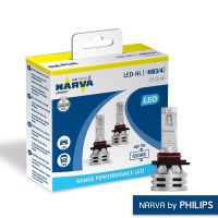 NARVA หลอดไฟรถยนต์ ขั้ว HB3/4 รุ่น Range Performance LED [2 หลอด]