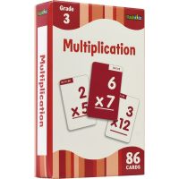 Multiplication fun learning card flash kids multiplication cards for teaching and fun children aged 3-6 years old mathematical operation enlightenment parent-child activities holiday travel portable card English original