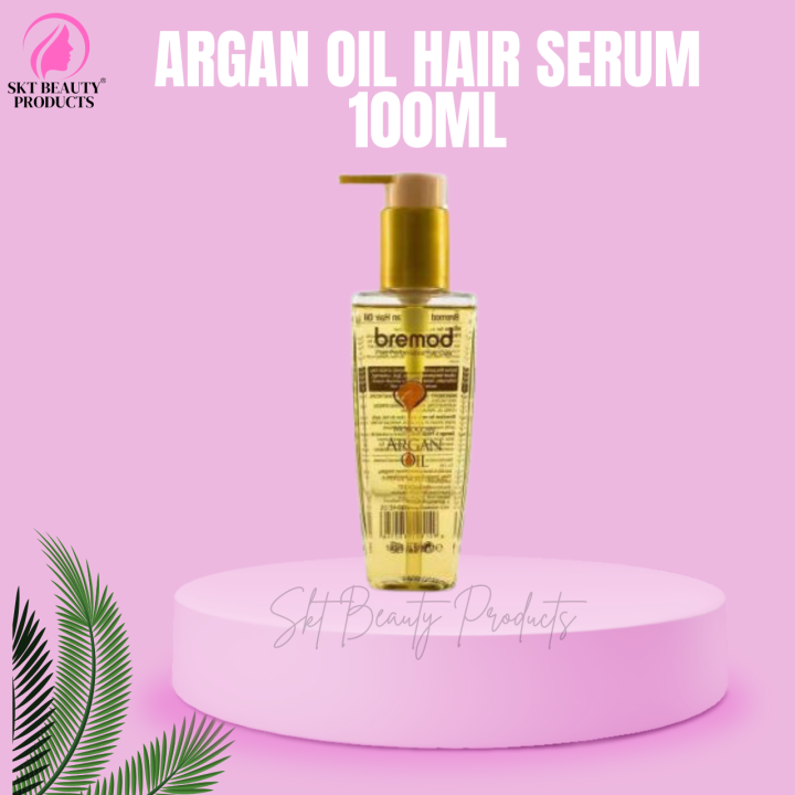 Bremod hair serum Vitamin E Argan Oil Serum good for Dry, Frizzy, Newly rebonded hair 100ml
