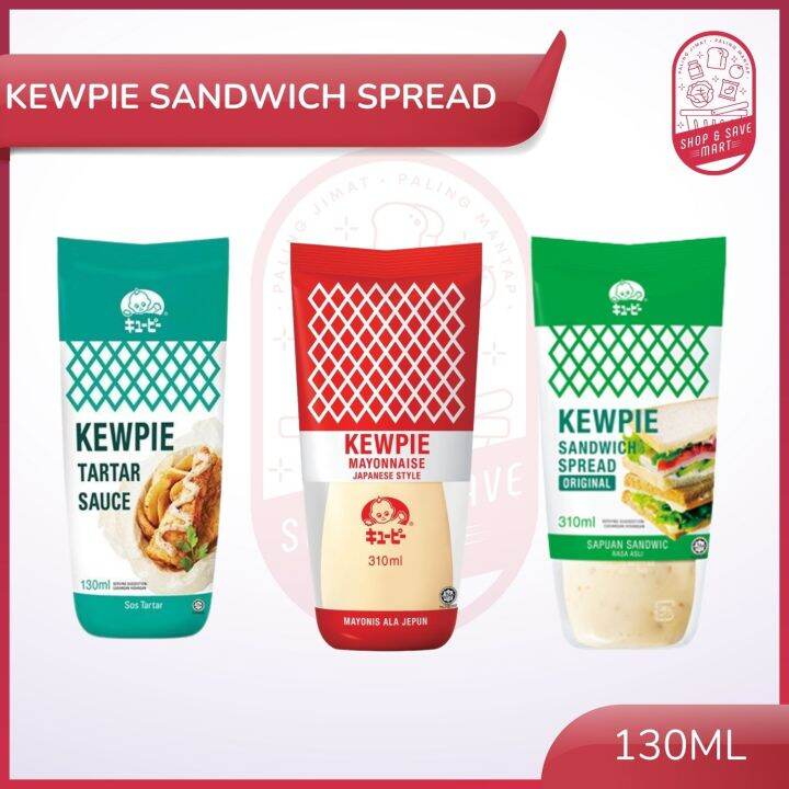 Kewpie Sandwich Spread 130ml (Flavor Tartar Sauce / Mayonnaise