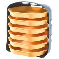 Plastic Side Dish Rack Storage Tray Multi-Layer Drainable Barbecue Tray Wall-Mounted Household Kitchen Supplies