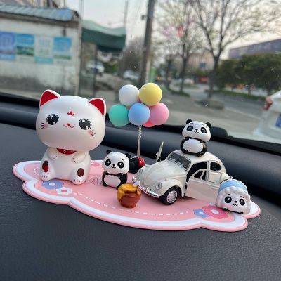 Lovely panda car decoration supplies furnishing articles goddess web celebrity doll car instrument panel display the car accessories