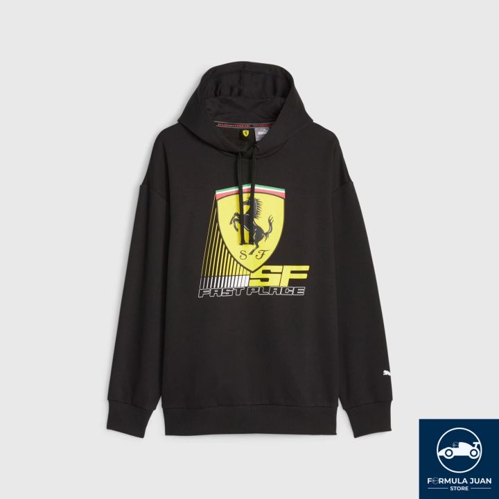 Scuderia Ferrari Shield Hoodie - Black (Official F1 Merch) - Formula ...