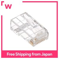 ขั้วต่อ RJ-45 SANWA ตัวจ่าย (สำหรับสายไฟและสายเคเบิลแบนซุปเปอร์) 10ชิ้น ADT-RJ45-10FN