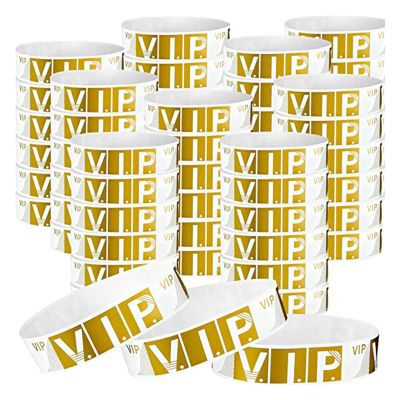500 Pcs VIP Wristbands Lightweight Event Bracelets Personalized Party Wrist Bands Colored Waterproof Armband