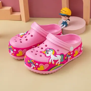 Girls unicorn outlet crocs