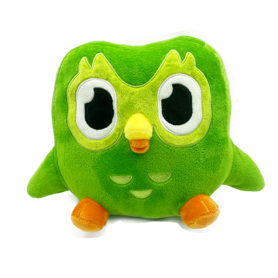 Duolingo นกฮูกตุ๊กตาหนานุ่มคู่ Plushie ของ Duo นกฮูกการ์ตูนอะนิเมะตุ๊กตานกฮูกของขวัญวันเกิดเด็กตุ๊กตาสัตว์ยัดไส้นุ่ม