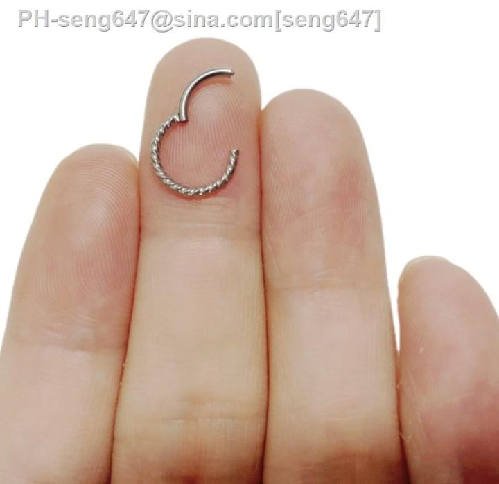 1-pc-20g-surgical-steel-hinged-segment-clicker-ring-nose-septum-piercing-helix-cartilage-daith-twist-hoop-piercing-earring-8mm