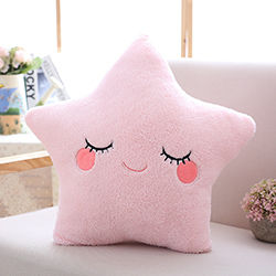Skin-friendly Star Moon Cloud Water Drop Shaped Plush Pillow Decorative Stuffed Soft Pillow Sofa Chair Bed Kids Cot Pillow Gift