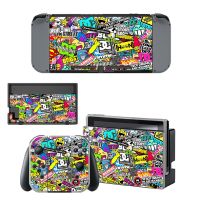 Graffiti Booming Skin Sticker Decal For Nintendo Switch Console and Controller for NS Protector Cover Skin Sticker Vinyl