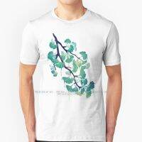 O Ginkgo ( In Green ) T Shirt Cotton 6Xl Gingko Ginkgo Tree Leaf Flora Flower Berry Nature Plant Drip Melt Surreal Green