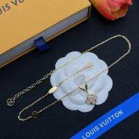 【พร้อมส่ง】Lvnecklace ของแท้เครื่องประดับแฟชั่นอเนกประสงค์สร้อยคอสร้อยคอผู้หญิงของขวัญแบรนด์สุดหรูคุณภาพสูง