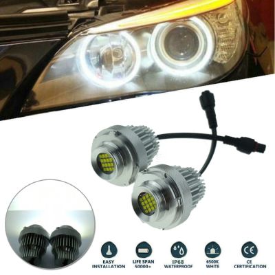 ไฟ LED 80W สำหรับวงแหวนไฟหน้า BMW E60 E61ซีนอน6500K 2ชิ้น