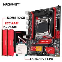 ชุดเครื่อง RS9 X99มาเธอร์บอร์ด LGA 2011-3ชุด E5ซีออน2670ชุด V3เครื่องประมวลผลซีพียู DDR4 32GB หน่วยความจำ RAM NVME M.2สี่ช่อง