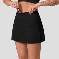 Pace Rival Mid-Rise Skirt Lightweight Sweat-wicking Golf Tennis Running Skirts With Side Drop-in Pockets And Secure Back Pocket