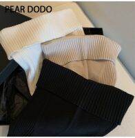 PEAR DODO เสื้อกั๊กถักแบบเกาหลีสำหรับผู้หญิงบราชั้นใน