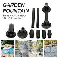 8pcs Plastic Fountain Pump Nozzles Set Pond Submersible Pool Water Spray Heads With Adapters Extension Tubes