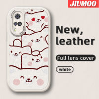 เคส JIUMOO สำหรับ Vivo Y51 2020 Y31 2021 Y51A 2021 Y53s 4กรัมเคส Y30i Y30 Y50มีลวดลายเคสใส่โทรศัพท์หนังเคสมือถือกันกระแทกป้องกันการตกแบบนิ่มพร้อมเคสป้องกันกล้องเลนส์คลุมทั้งหมด